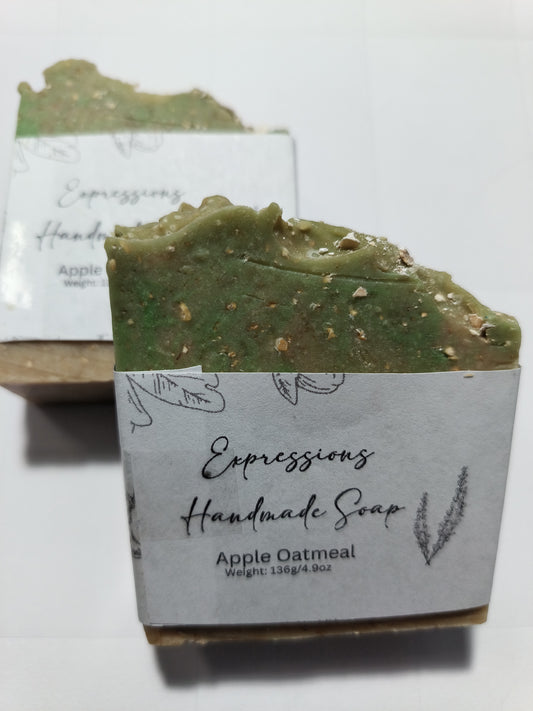 Apple oatmeal soap bar