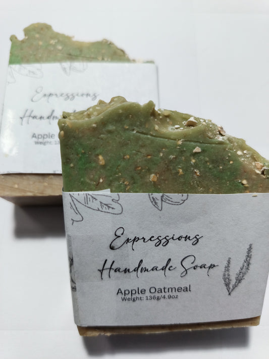 Apple oatmeal soap bar