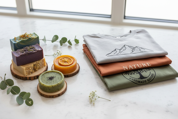 Shop handmade soap and t shirts 